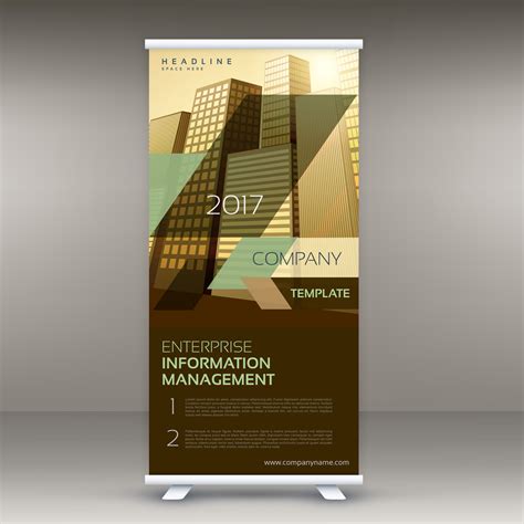 modern standee roll up banner design template for your business - Download Free Vector Art ...