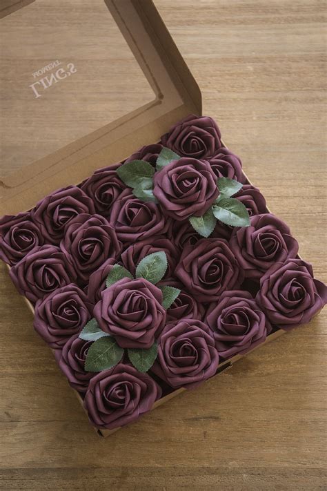 Paper flowers on the stem. New Arrivals!! Artificial Roses - French Style Chic ...