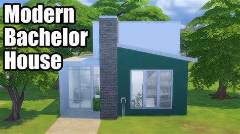 The Sims 4 Modern Bachelor House Speed Build House Building