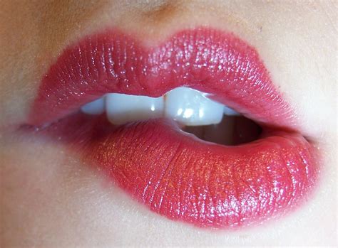 Mouths Lipstick Red Lipstick Biting Lip Closeup Juicy Lips Wallpapers