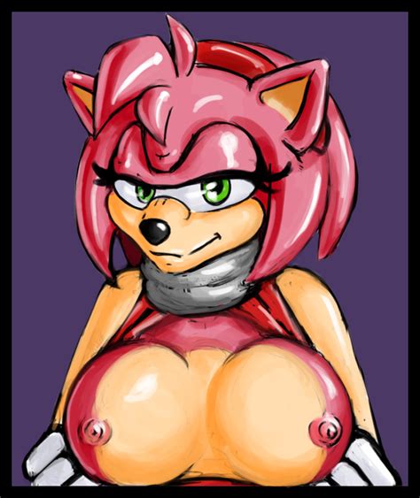 Rule 34 Amy Rose Anthro Beige Skin Color Female Female Only Front View Fur Furry Hedgehog Pink