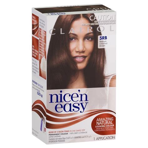 Buy Clairol Nice N Easy Permanent Hair Colour Rb Medium Chestnut Brown