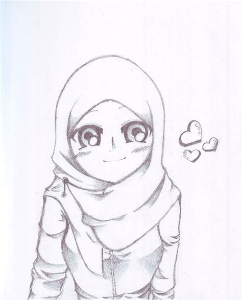 Sketch Muslim Girl By Sawachuu On Deviantart