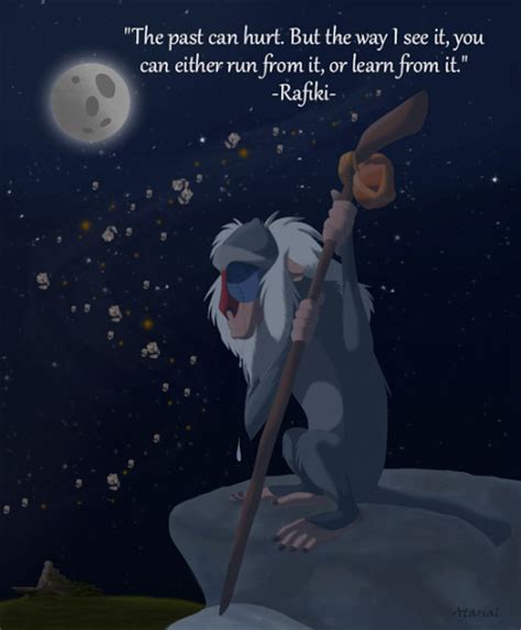Once the point is made, simba grabs rafiki's staff and takes off running with it, while the mandril gets agitated and. rafiki quotes | Tumblr