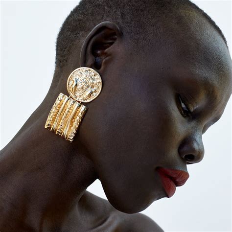 Gereit Za Big Trendy Earrings For Women Gold Color Geometric Statement