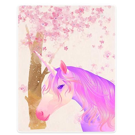Throw Blankets Blanket For Sofa Bed The Magic Pink Unicorn The Cherry