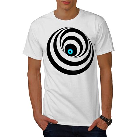 Wellcoda Eye Spiral Cool Mens T Shirt Vision Graphic Design Printed