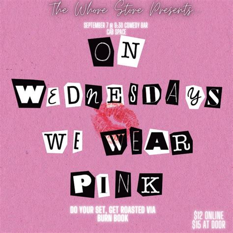 On Wednesdays We Wear Pink