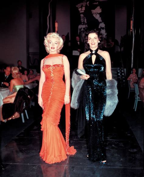 William Travilla Designed The Orange Costume Worn By Marilyn Monroe In Gentlemen Prefer Blondes