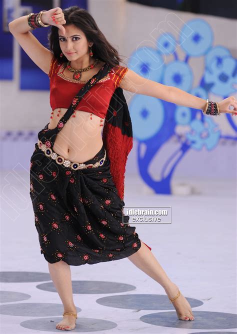 Tamil Actr Team Kriti Kharbanda Hot Red Saree Photos In Ongole Gitta