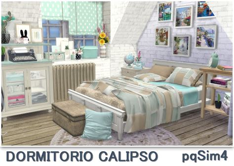 Calypso Bedroom Sims 4 Custom Content Dormitorios Sims Sims 4