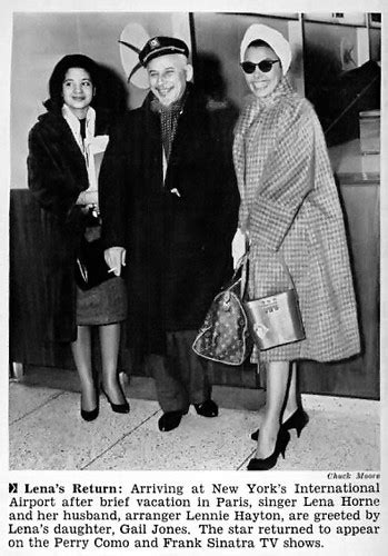 Lena Horne Lennie Hayton And Daughter Gail Jones Return F Flickr