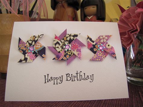 Origami Pinwheel Birthday Card