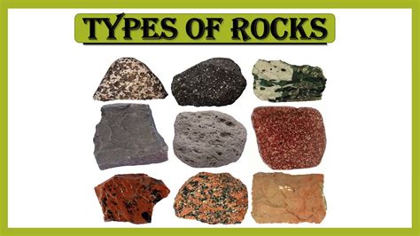 Types Of Rocks For Kids 3 Types Of Rocks Youtube