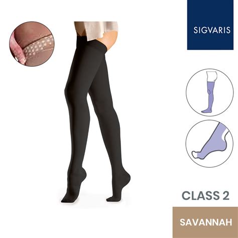 Sigvaris Savannah Grip Stockings W Open Toe Health And Care