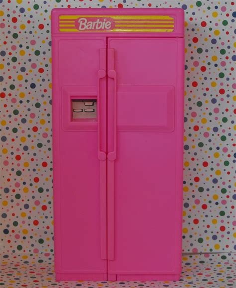 Vintage Barbie Pink Refrigerator Made By Arco