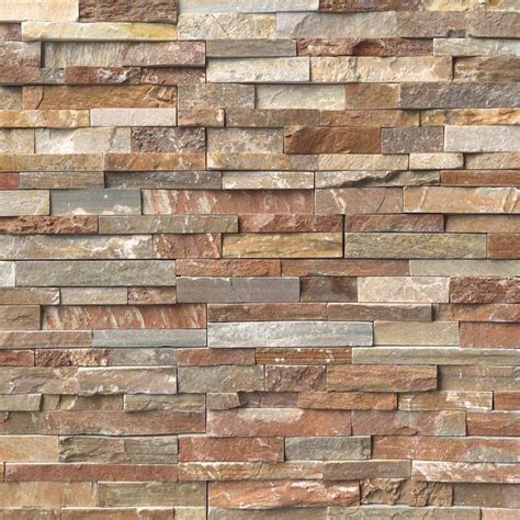 Ms International Rockmount Stacked Stone Golden White Tiles