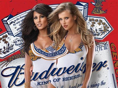 Budweiser Beer Girls 2 Refrigerator Magnet Beer Girl Budweiser