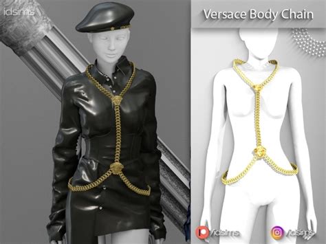 Versace Body Chain The Sims 4 Скачать Simsdomination In 2021 Sims 4