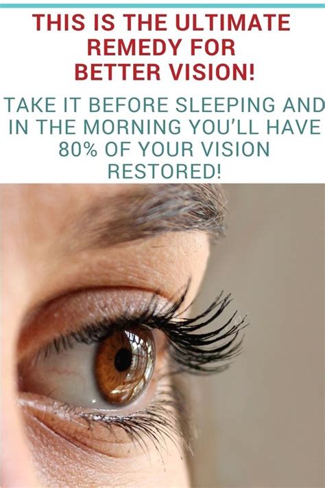 This Is The Ultimate Remedy For Better Vision Take It Before Sleeping And In The Morning You’ll