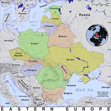Eastern Europe · Public Domain Maps By Pat The Free Open Source