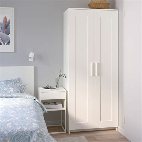 Of course your home should be a safe place for the entire family. BRIMNES Wardrobe with 2 doors - white - IKEA