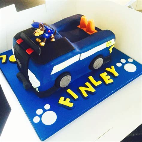 Paw Patrol Chase Truck Birthday Cake I Made This Cake For My Two Year