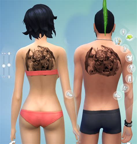 Demon Tattoo Mf Included The Sims 4 Forum Mods