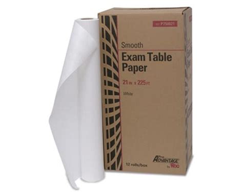 Pro Advantage Exam Table Paper 21 X 225 Ft White Smooth And Crepe