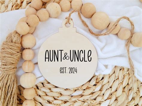 Aunt And Uncle Christmas Ornament Best Aunt And Uncle Etsy