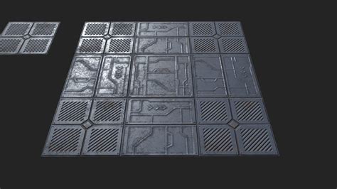 Sci Fi Modular Floor Tiles Download Free 3d Model By Uladzislau