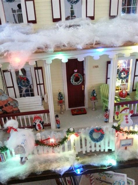Our Christmas Decorated Dollhouse In 112 Scale Doll House Barbie