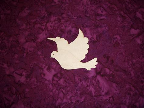 Dove Shape Wood Cut Out Unfinished Wooden by ArtisticCraftSupply