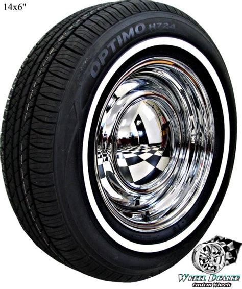 14quot Chrome Ar Smoothie Wheels Amp Whitewall Hankook Tires Chevy