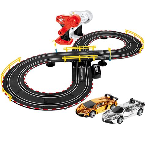 Railway Magical Racing Track Play Set Diy Electric Racing Rail Car Kids