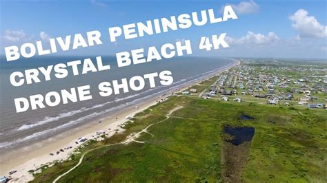 Bolivar Peninsula Crystal Beach Drone Shots 4k Dji Phantom 4
