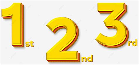 Golden Numbers One Two Three Golden Numbers One Two Three Png