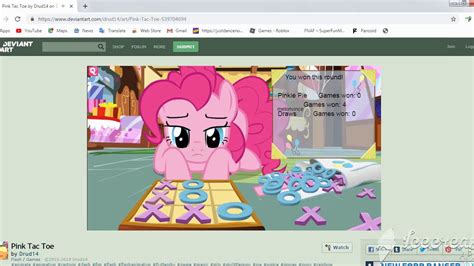 Melonvince Play Pink Tac Toe Poor Pinkie Pie Youtube