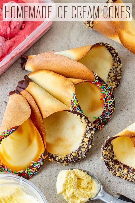 Homemade Ice Cream Cones Recipe Happy Foods Tube