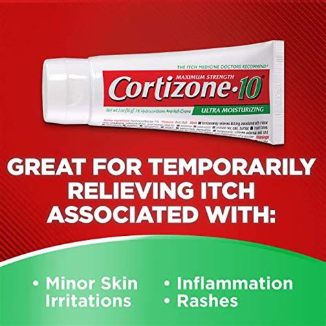 Cortizone 10 Maximum Strength Plus Ultra Moisturizing 2 Oz 1 Hydrocortisone Anti Itch Creme