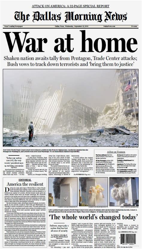 The Dallas Morning News Newspaper Front Pages Dallas Morning News