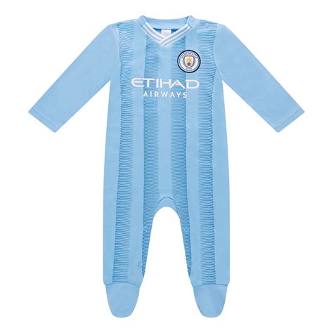 Manchester City Baby Home Kit 2324 Sleepsuit Official Man City Store