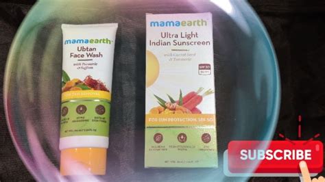 Mamaearth Ubtan Face Wash Mamaearth Ultra Light Indian Sunscreen Spf