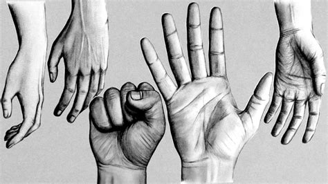 How To Draw Hands 5 Different Ways Youtube