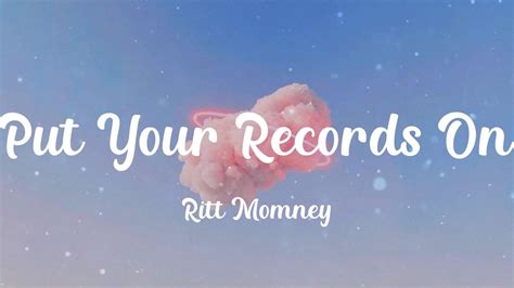 Ritt Momney Put Your Records On Lyrics Youtube
