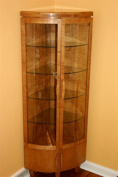 Handmade Corner Curio Cabinet By Whim Wood Custom Furniture