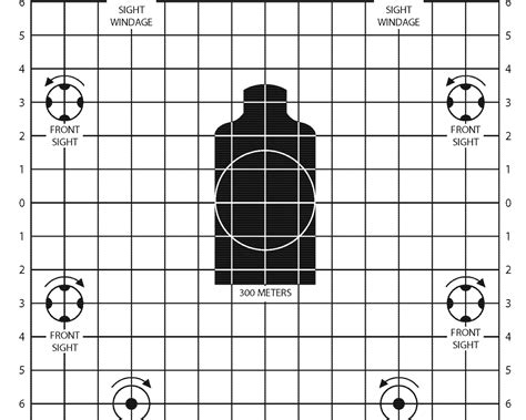 M4 Zeroing Target Printable Shooting Targets Firearms Training Guns