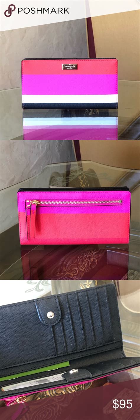 Click here for our cookie policy. NWT kate spade Stacy Laurel Bonita stripe wallet | Striped ...