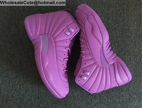 Air Jordan 12 Retro All Purple Mens Shoes 15602 Wholesale Sneakers