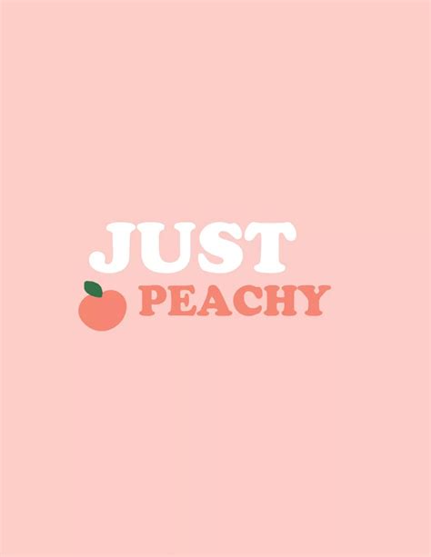 Just Peachy Printable In 2020 Aesthetic Pastel Wallpaper Peach
